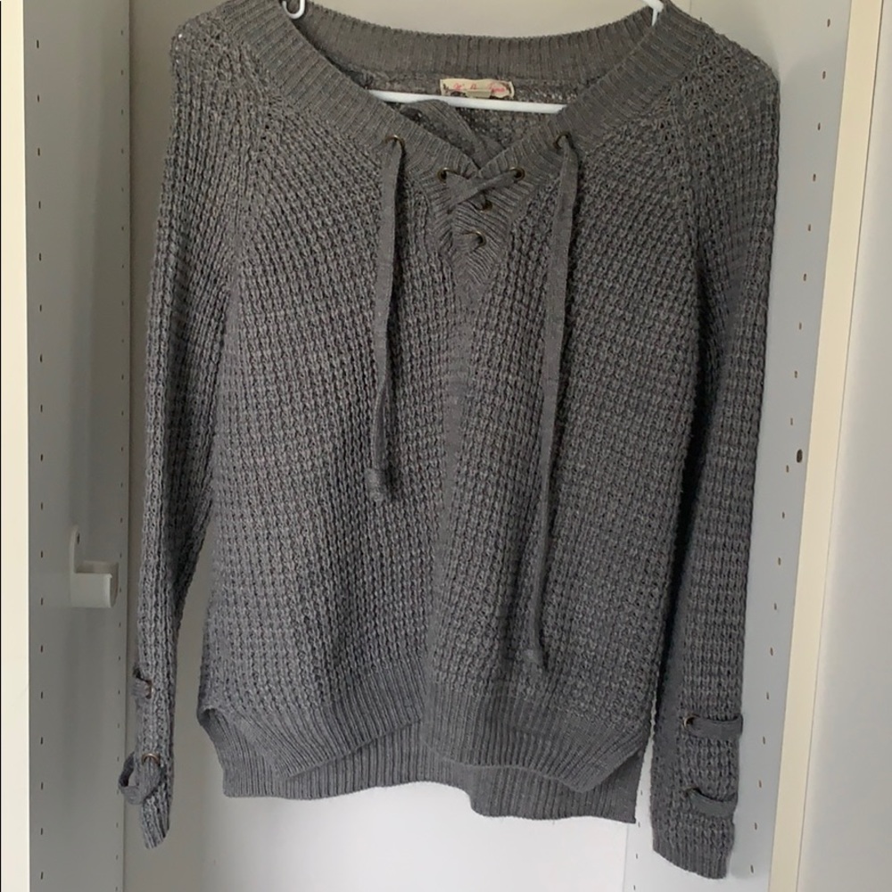 Gray Knit Sweater
